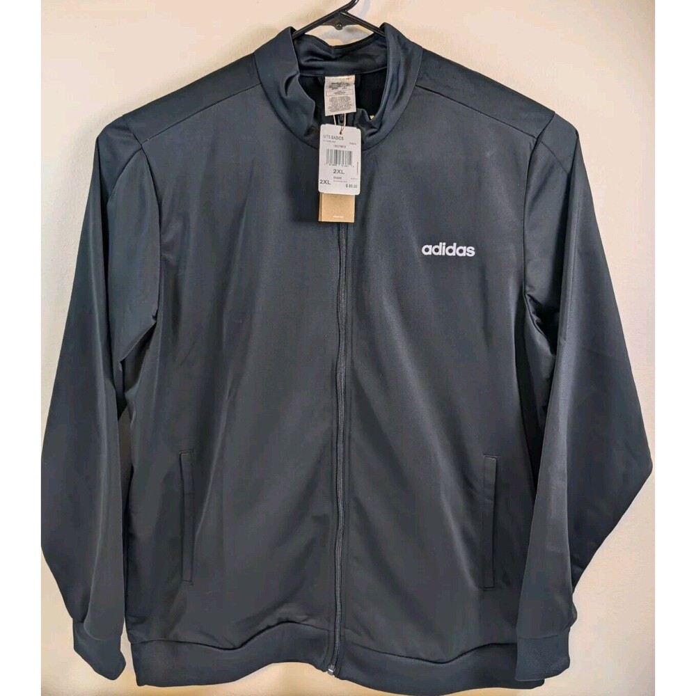 Adidas Essentials Basics Jacket DV2470 Black - Men's 2XL - NWT